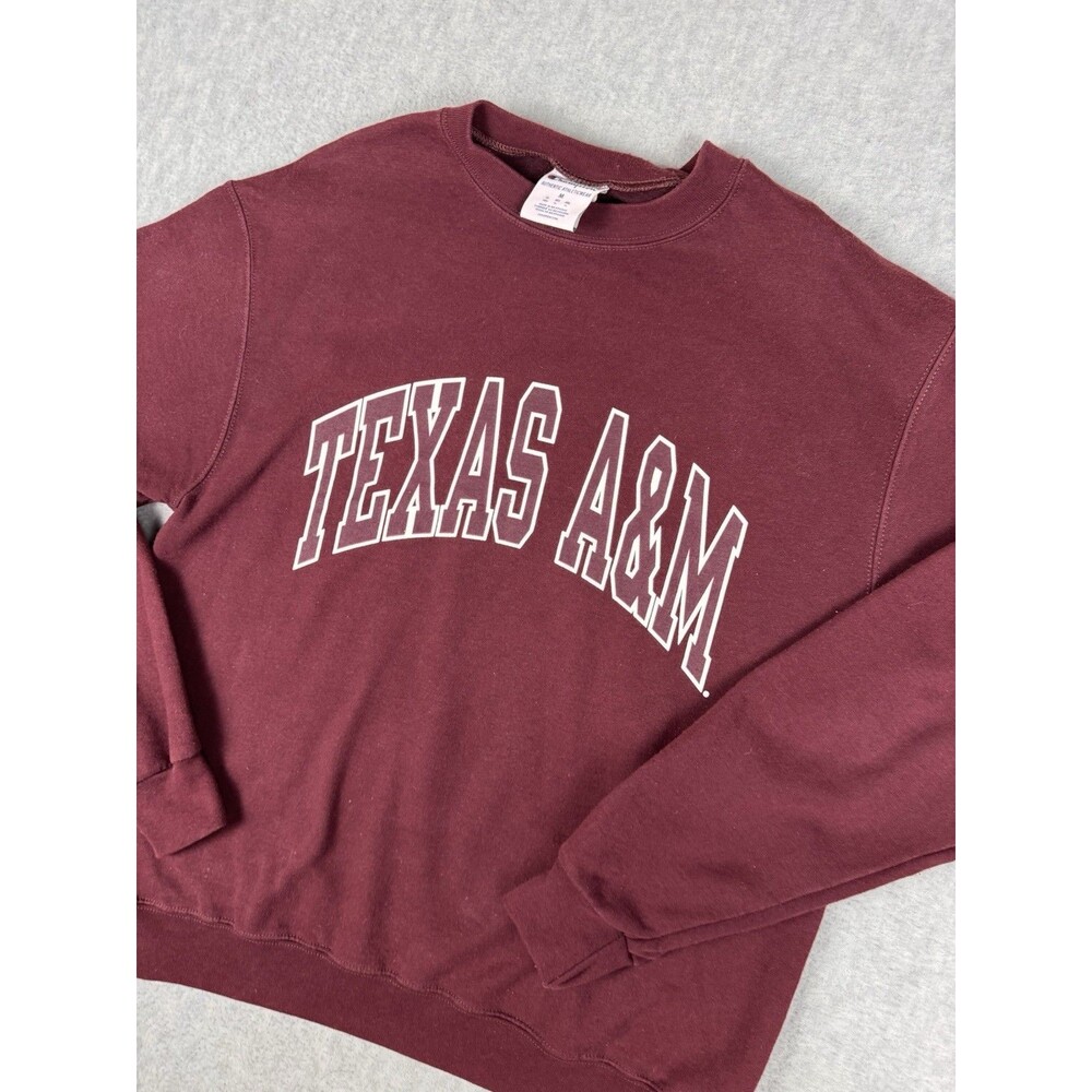 Texas A&M Crewneck Pullover Sweater Sz M Heavyweight  Cotton University Sports